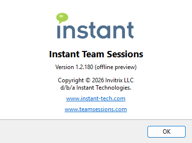 About Instant Team Sessions in the Instant Team Sessions offline preview
